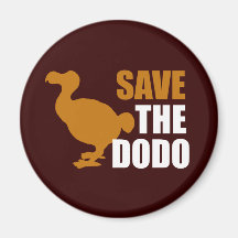 Retten Sie den Dodo-Vogel! Kühlschrankmagnet