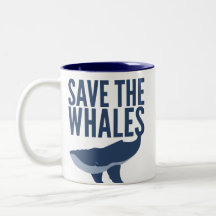 Retten Sie den Walen Becher Tee Tasse