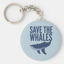 Retten Sie den Walen Keychain Schlüsselanhänger