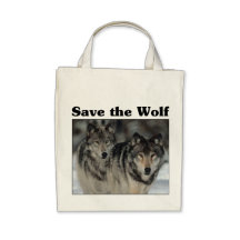 Retten Sie den Wolf Tragetasche