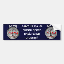Retten Sie die NASA! Autoaufkleber