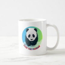 Retten Sie die Pandas. Panda-Bär Teehaferl