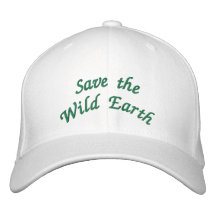 Retten Sie die wilde Erde Besticktes Cap