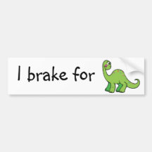 retten Sie Dinosaurier Auto Sticker