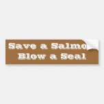Retten Sie einem SalmonBlow ein Siegel Auto Sticker