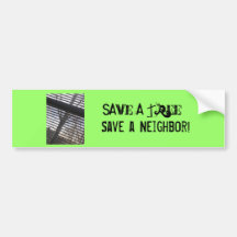 Retten Sie einen Baum Auto Sticker