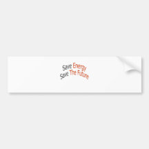 Retten Sie Energie retten die Zukunft Auto Sticker