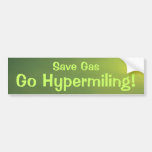 Retten Sie Gas gehen Hypermiling! Autoaufkleber