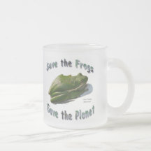 Retten Sie grünes Treefrogs Teetasse
