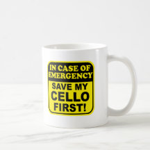 Retten Sie meinen Cello Kaffeetassen