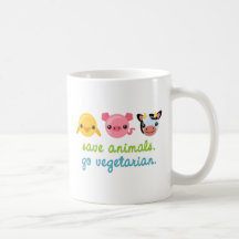 Retten Sie Tiere gehen Vegetarier Tee Haferl