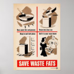 Retten Sie überschüssiges Fett-Plakat