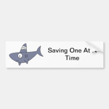 Retten von einem Haifisch Auto Sticker