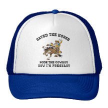 Rettete das Pferd ritt den schwangeren Cowboy Trucker Cap
