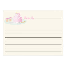 Rezept-Karte - Geburtstag Postkarte