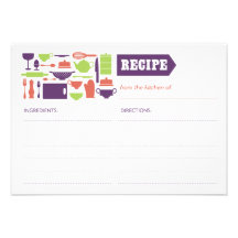 Rezeptkarte Personalisierte Einladungskarten