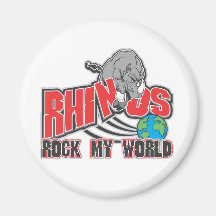 Rhinos schaukeln meine Welt Magnete