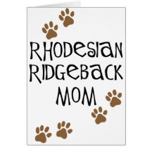Rhodesian Ridgeback Mamma Grußkarte
