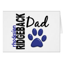 Rhodesian Ridgeback Vati 2 Grußkarte