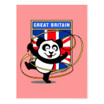 Rhythmische Gymnastik-Panda Großbritanniens Postkarten