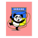 Rhythmische Gymnastik-Panda Ukraine Postkarten