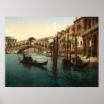 Rialto Brücke I, archivalischer Druck Venedigs, It Plakate