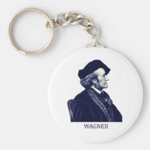 Richard Wagner, blau Schlüsselbänder