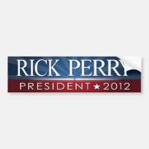 Rick Perry 2012 Autoaufkleber