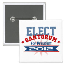 Rick Santorum 2012 Anstecknadelbuttons