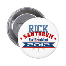 Rick Santorum 2012 Button