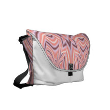 Rickshaw-Bote-Tasche: Abstrakter rosa Entwurf Kuriertasche