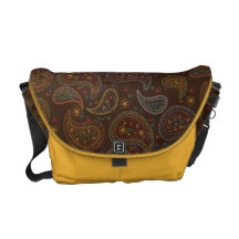 Rickshaw-Botetasche Browns bunte Paisley Kurier Taschen