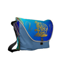 Rickshaw Messengerr Tasche des Golddrache-3 Kurier Tasche