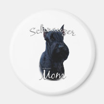 Riesenschnauzer-Mamma 2 Kühlschrankmagnete
