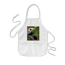 Riesiger Panda-Bärn-u. Baby-Panda-Schürze