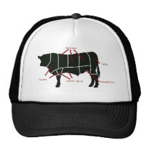 Rindfleisch-Metzger-Diagramm - geschmackvolles kös Retrocap
