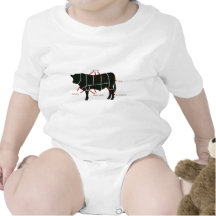 Rindfleisch-Metzger-Diagramm - geschmackvolles kös Tshirt