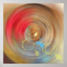 Ring um das rosige posterdruck