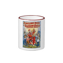 Ringling Brüder u. Barnum u. Vintager Clown Bailey Tee Haferl