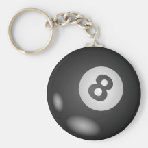 Ringsum 8 Ball Keychains Schlüsselband