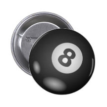 Ringsum 8 Ball-Knöpfe Buttons
