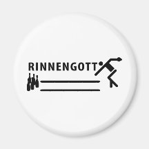 Rinnengott Kegeln Ikone Kühlschrankmagnete