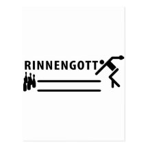 Rinnengott Kegeln Ikone Postkarte