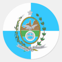 Rio de Janeiro, Brasilien Runder Sticker