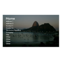 Rio- de Janeiroinsel Visitenkartenvorlage