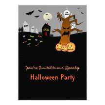 RIP Graveyard-Halloween-Einladung
