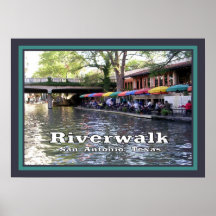 Riverwalk, San Antonio, Texas Plakat