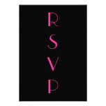 Roaring Twenties Fuchsia RSVP Custom Announcements