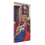 Robert Campin - Maria mit dem Kind auf Feuer Gespannte Galerie Drucke