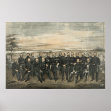 Robert E. Lee u. seine zivilen Kriegs-Verbündet-Ge Poster